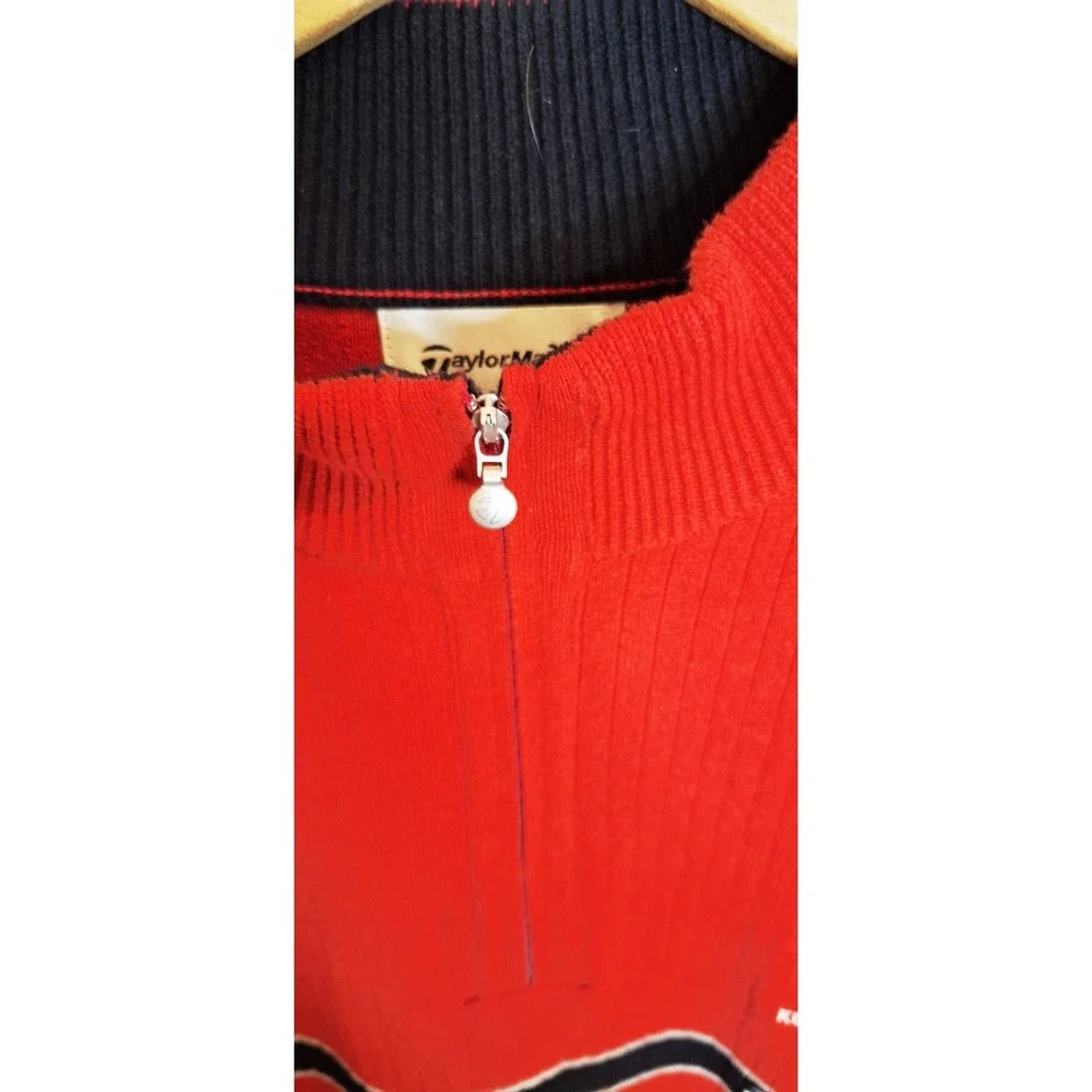 Men's XL Taylor Made Red Pullover zip Neck sweater Spring City Kunming China
